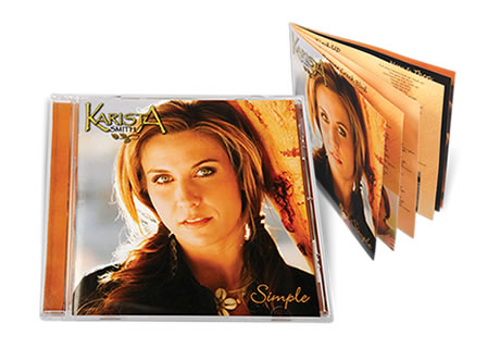 jewel case with 8-page booklets
