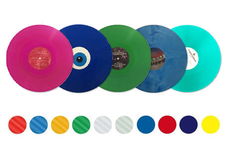 Custom colored vinyl assortment